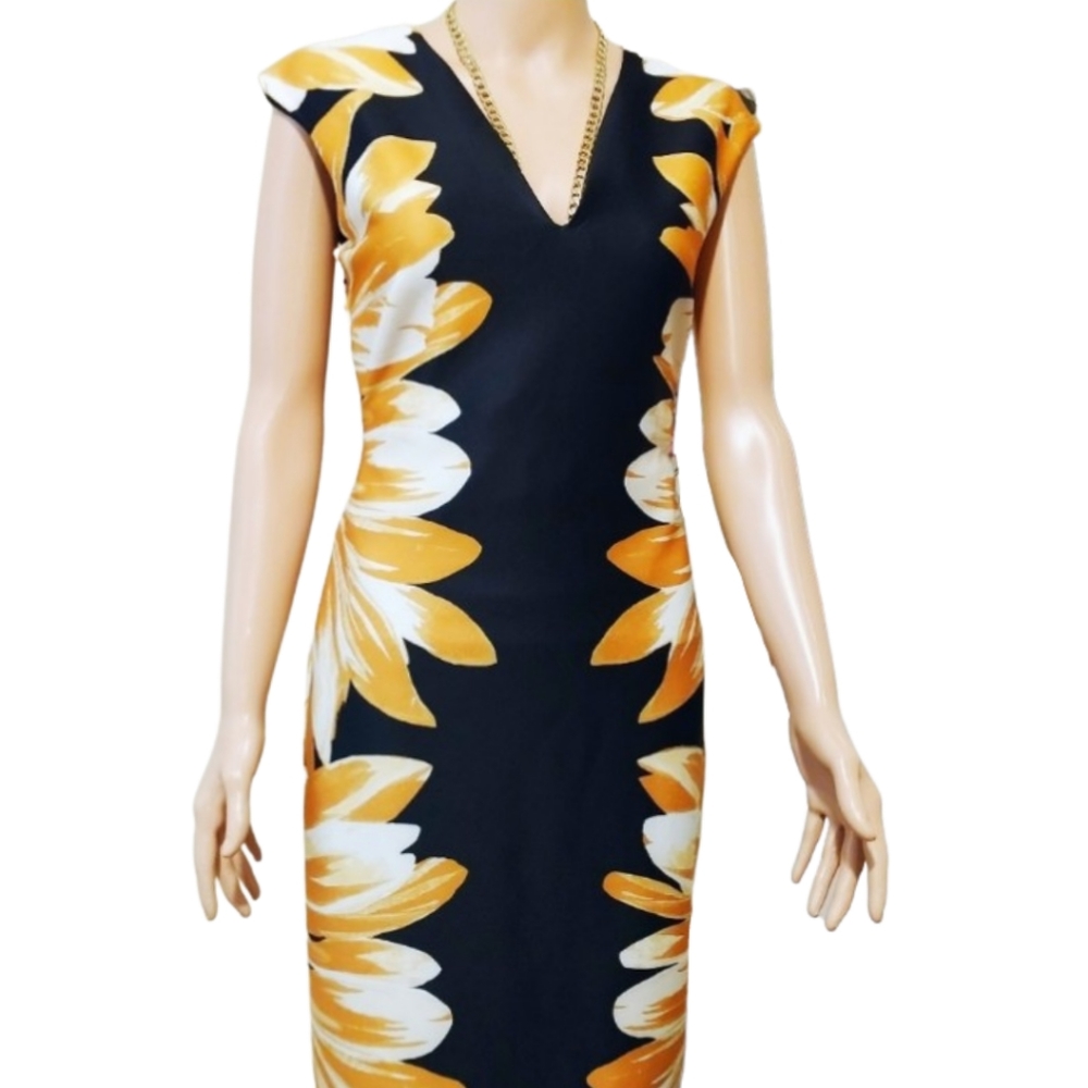 NEW YORK & CO Elegant Floral Sheath Dress